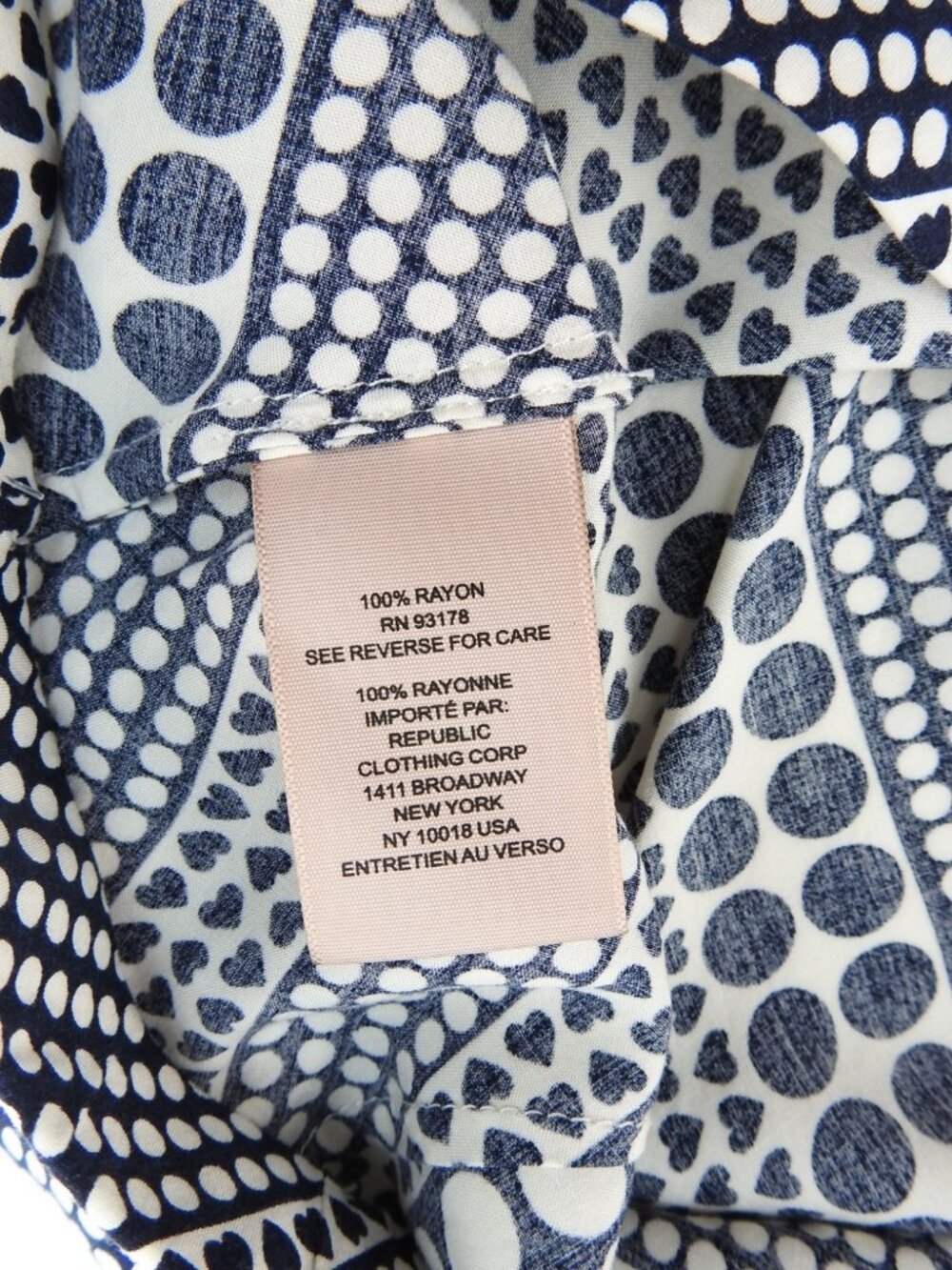 Philosophy Republic Clothing Navy White Polka Dot Midi Skirt A Line Size M - Picture 6 of 10